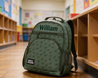 Monogram Embroidered School backpack, Personalized Embroidered Backpack, lunch bag, pencil bag Custom personalization Name School Bag