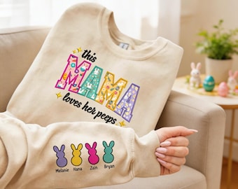 Moletom de Páscoa personalizado para adultos da mamãe