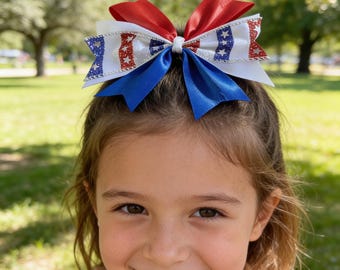 Fourth of July hair bow