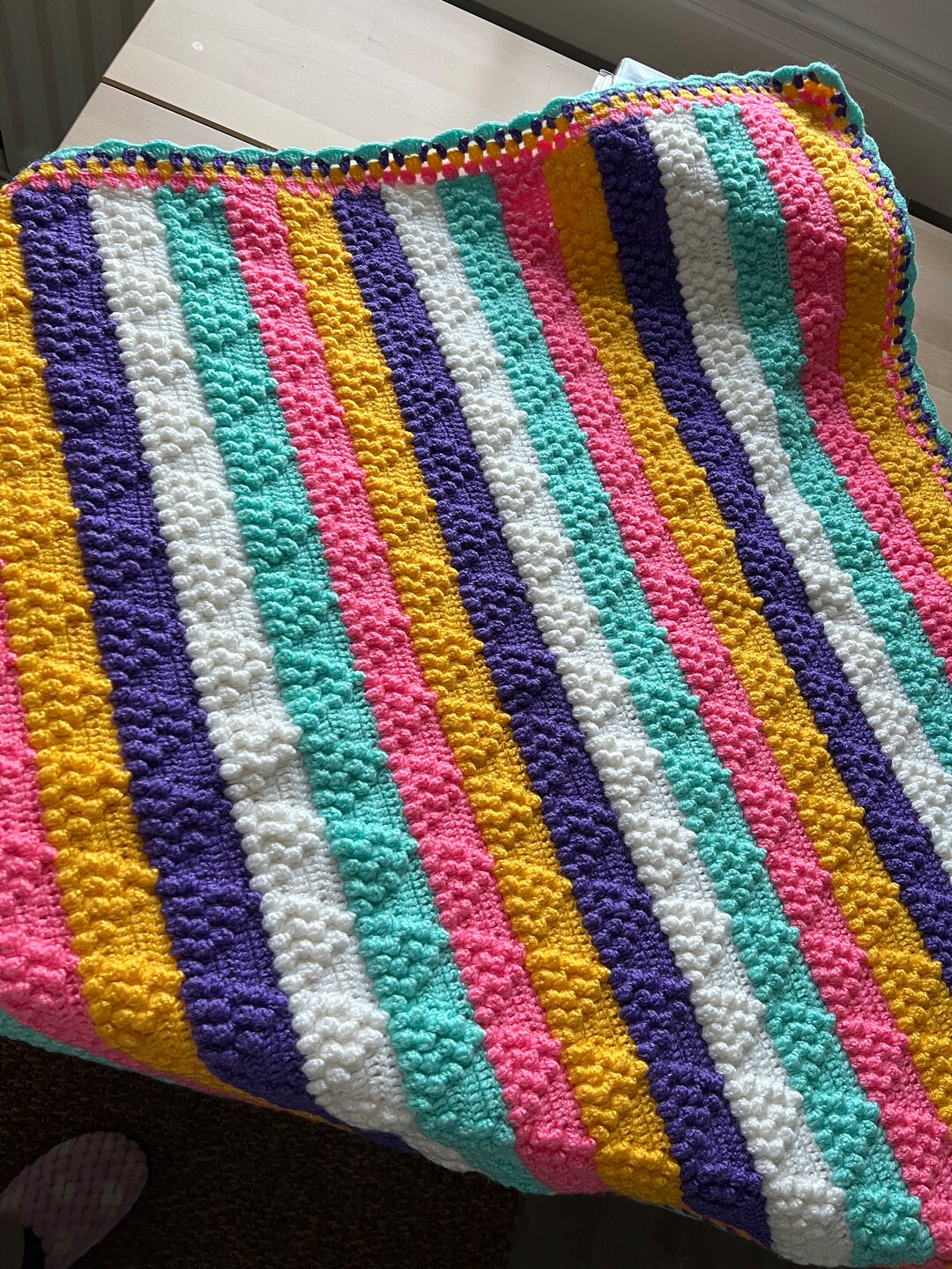 Handmade Wool Baby Blanket Etsy