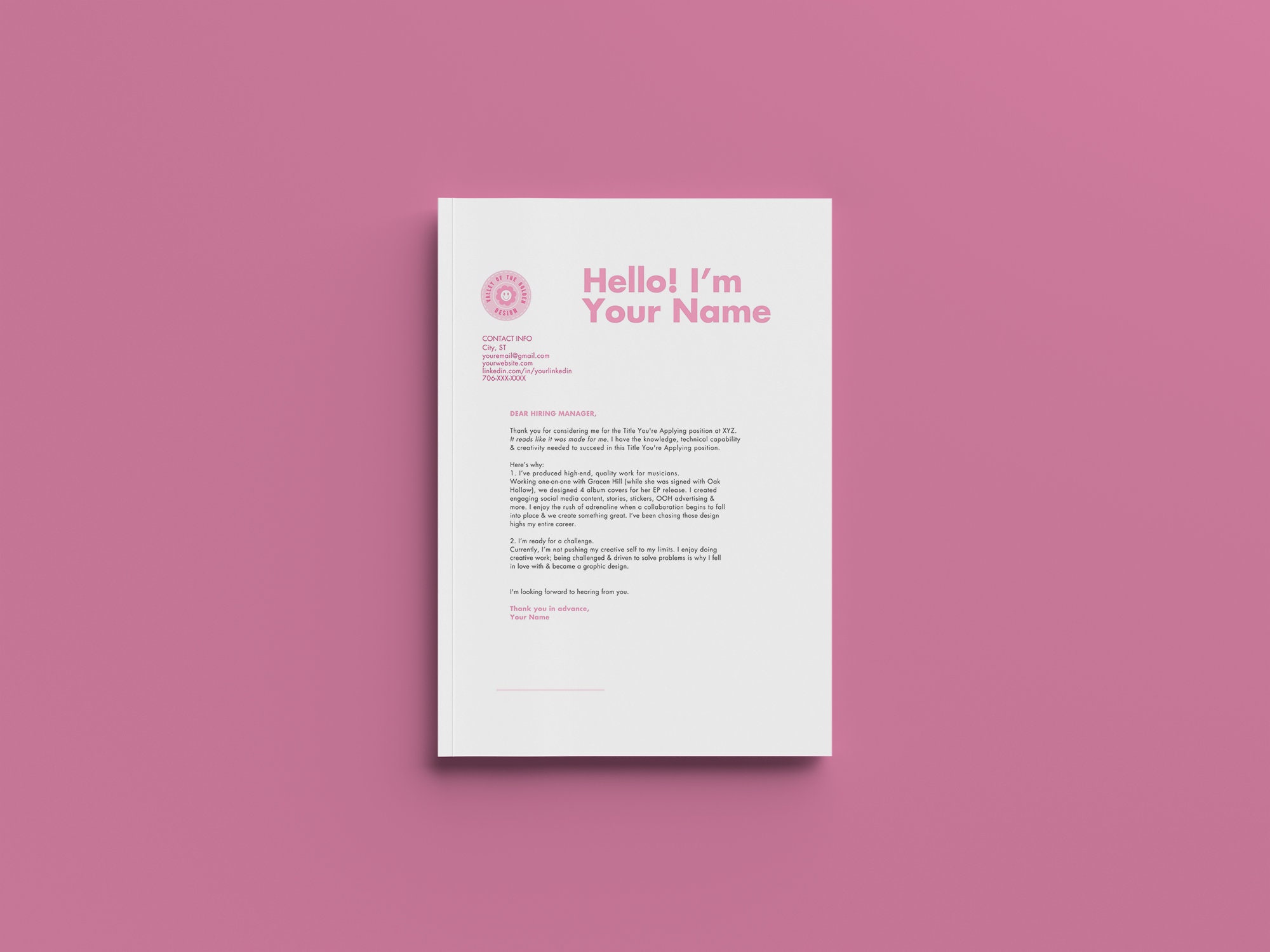 Canva Resume Template | Modern Resume Template | ADHD | Professional
