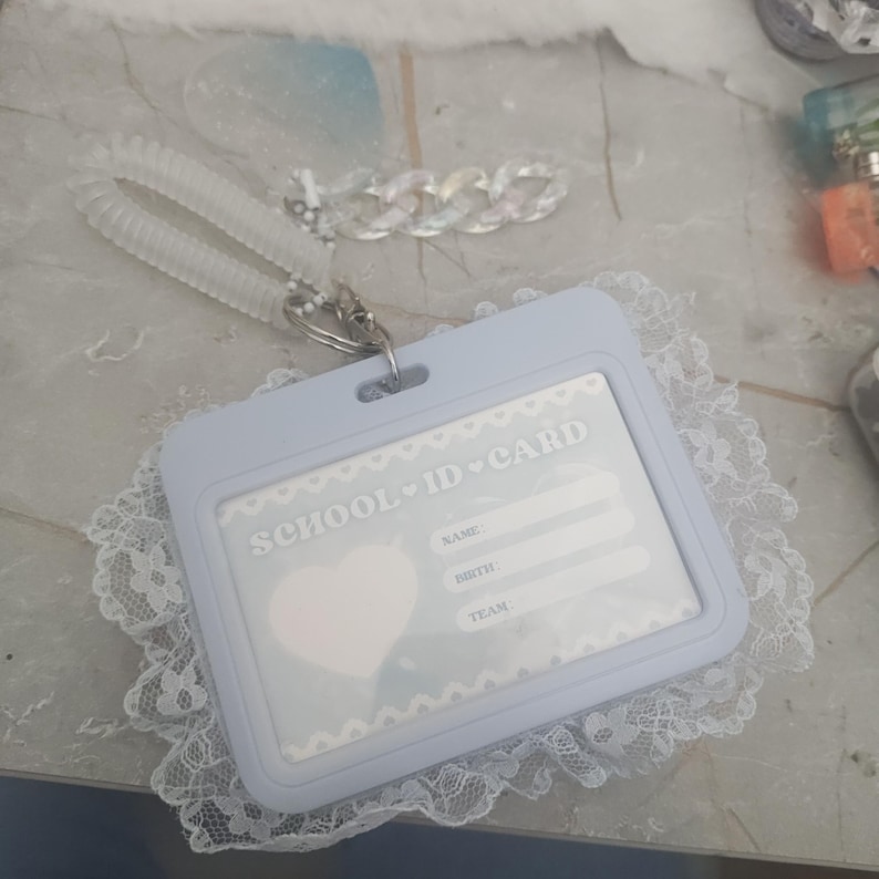 Decoden Card ID Holder Keychain - Etsy