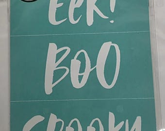 ¡Eek Boo! Espeluznante - Plantilla Chalk Couture