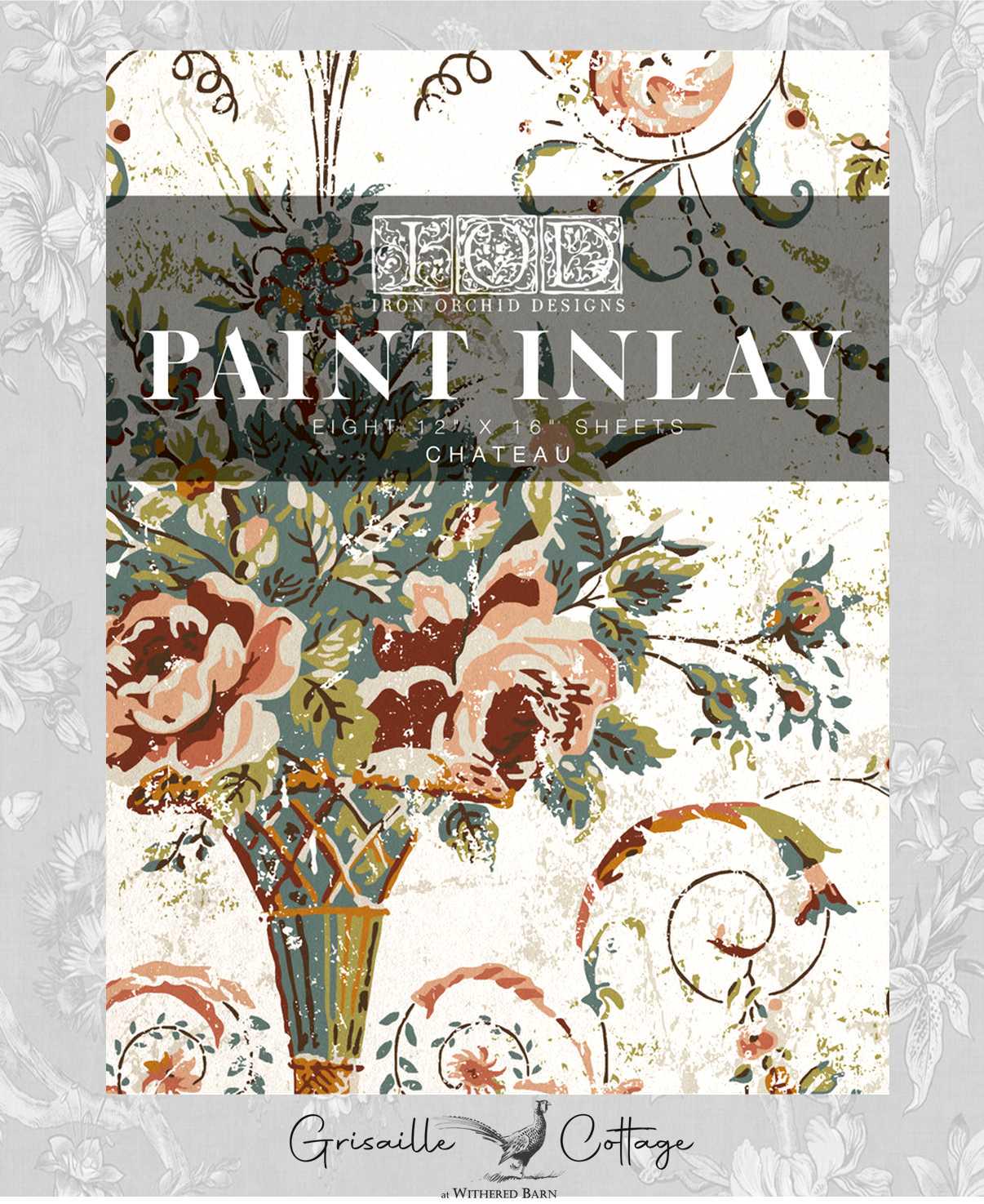 Chateau - 8 Sheet 12x16 Pad IOD Paint Inlay™