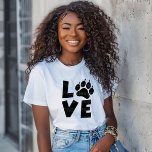 Love & Paw Print PNGs | Dog Mom Digital Bundle for Cricut, Sublimation, DIY Gifts