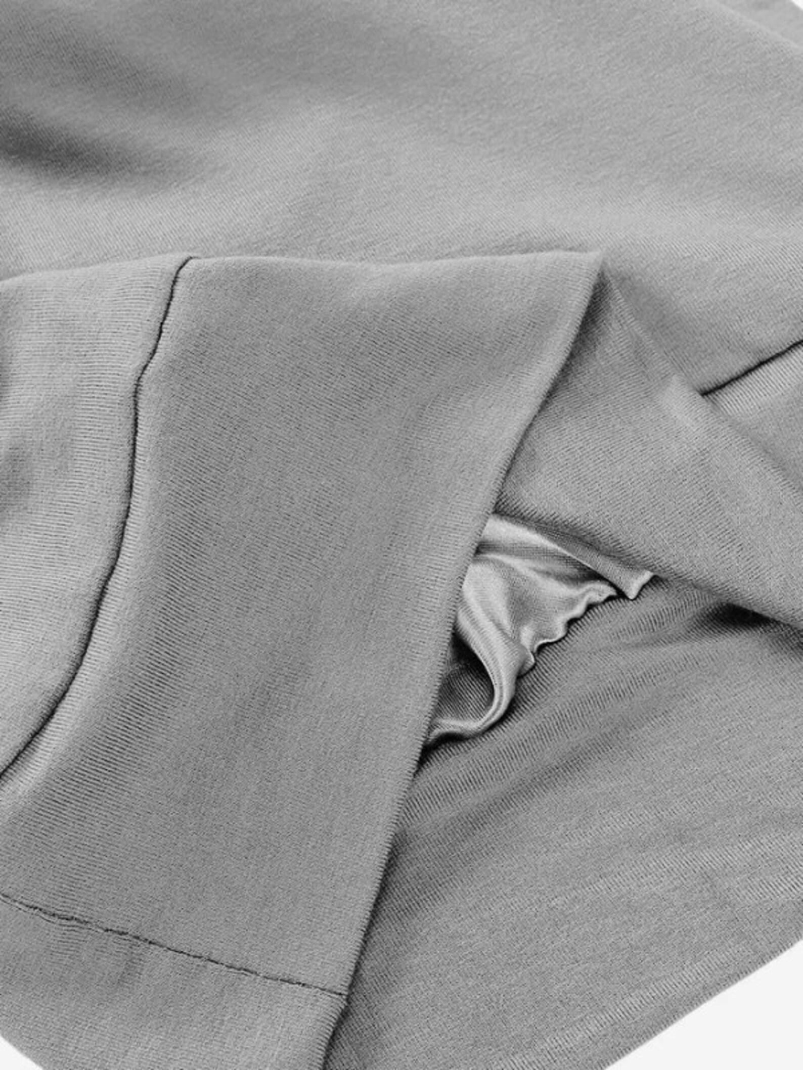 Satin Lined Hijab Undercap GREY L Slip on L Silk Lined Etsy Canada