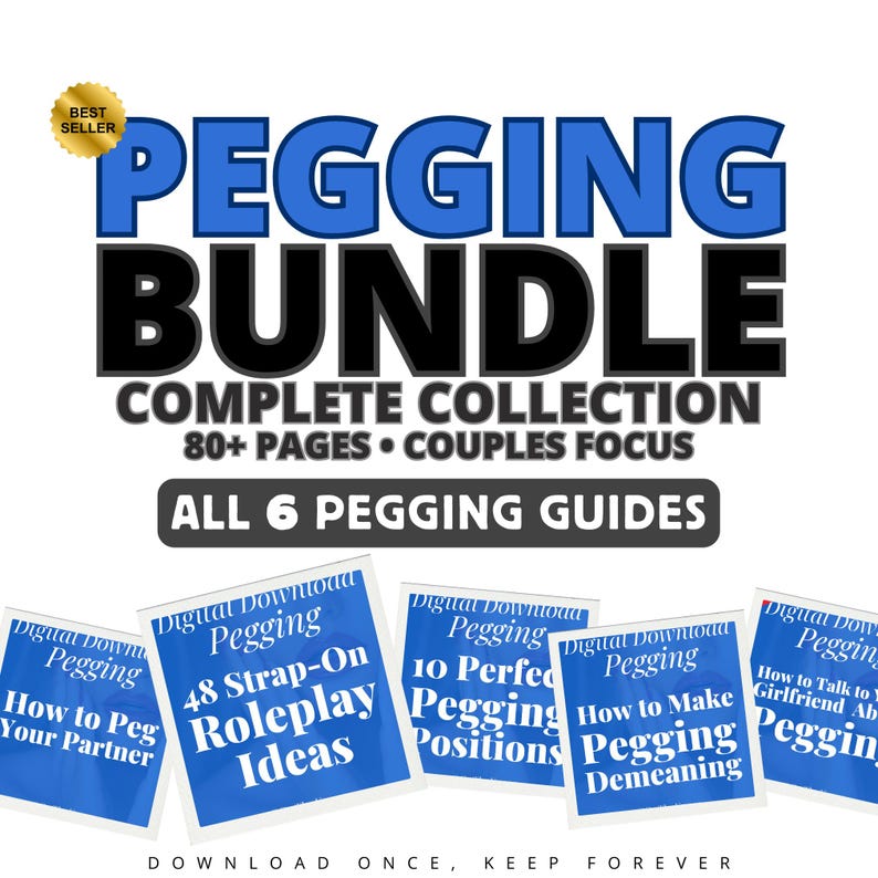 Bundle Pegging - Strap-on Training, positions et guides de jeux de rôle (téléchargement instantané) image 1