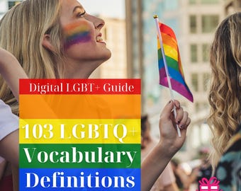 LGBTQ+ Vocabulary: 103 Definitions - Sex Education | Digital Download