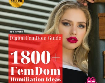 1800+ FemDom Humiliation Ideas for Submissive Men – Female Domination Guide (Instant Download)