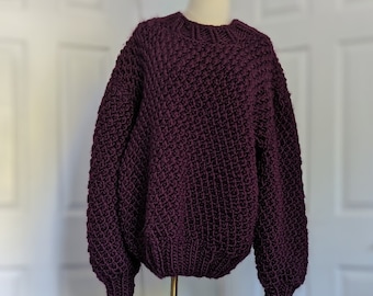 Hand Knit Soft Wool Sweater