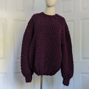 Hand Knit Soft Wool Sweater