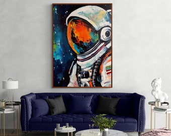 Astronaut in Space - Poster Print