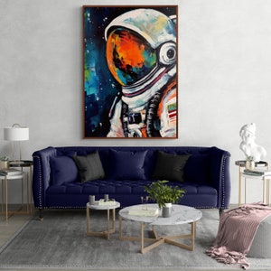 Astronaut in Space - Poster Print