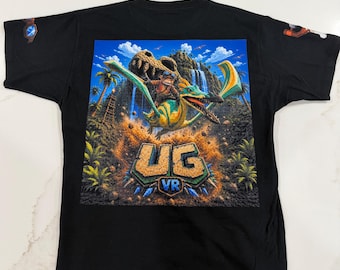 UG vr video game T-shirt made from 100% cotton.