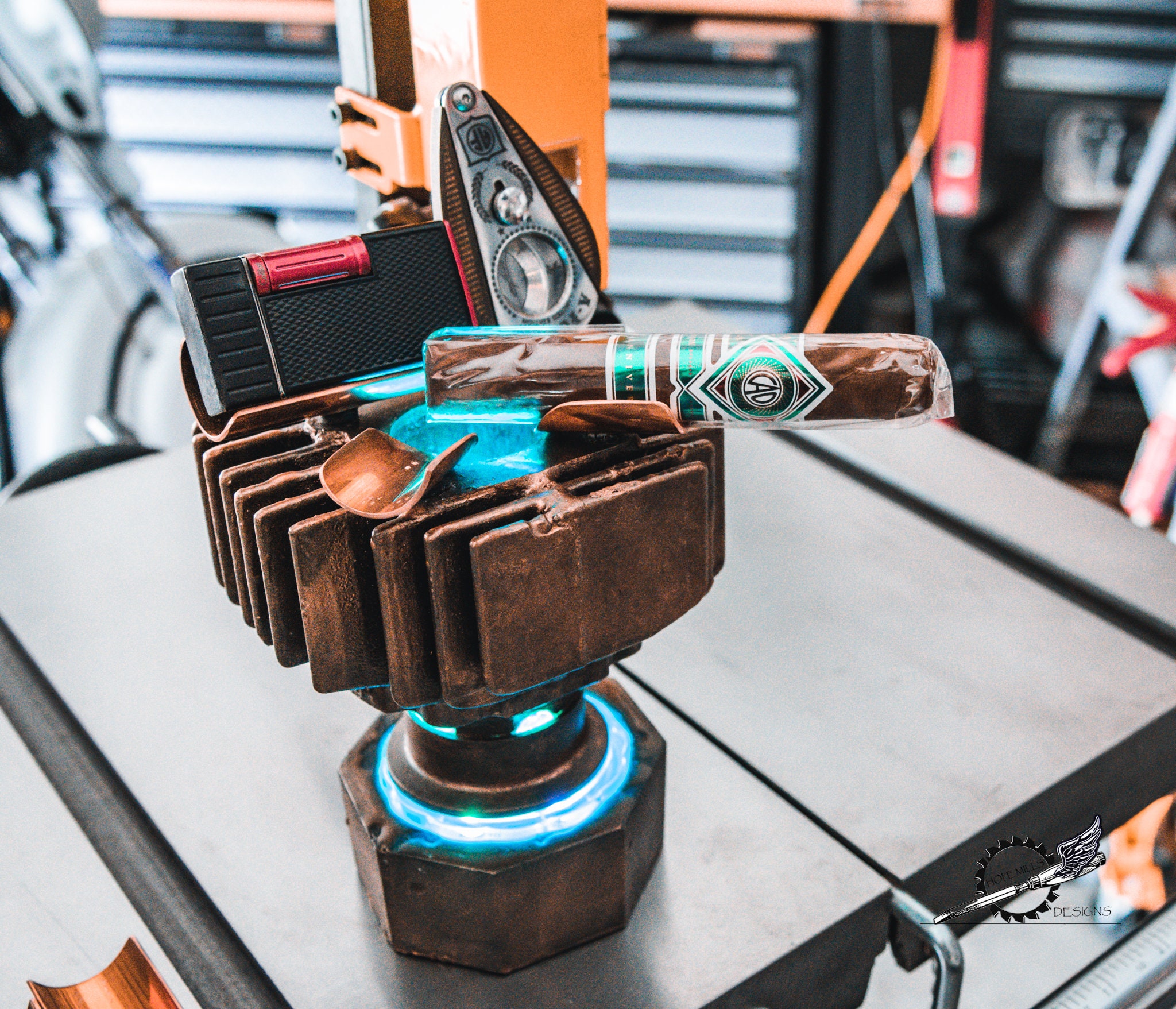 Cigar Ashtray Harley Davidson Ashtray Motorcycle Engine Ashtray Custom