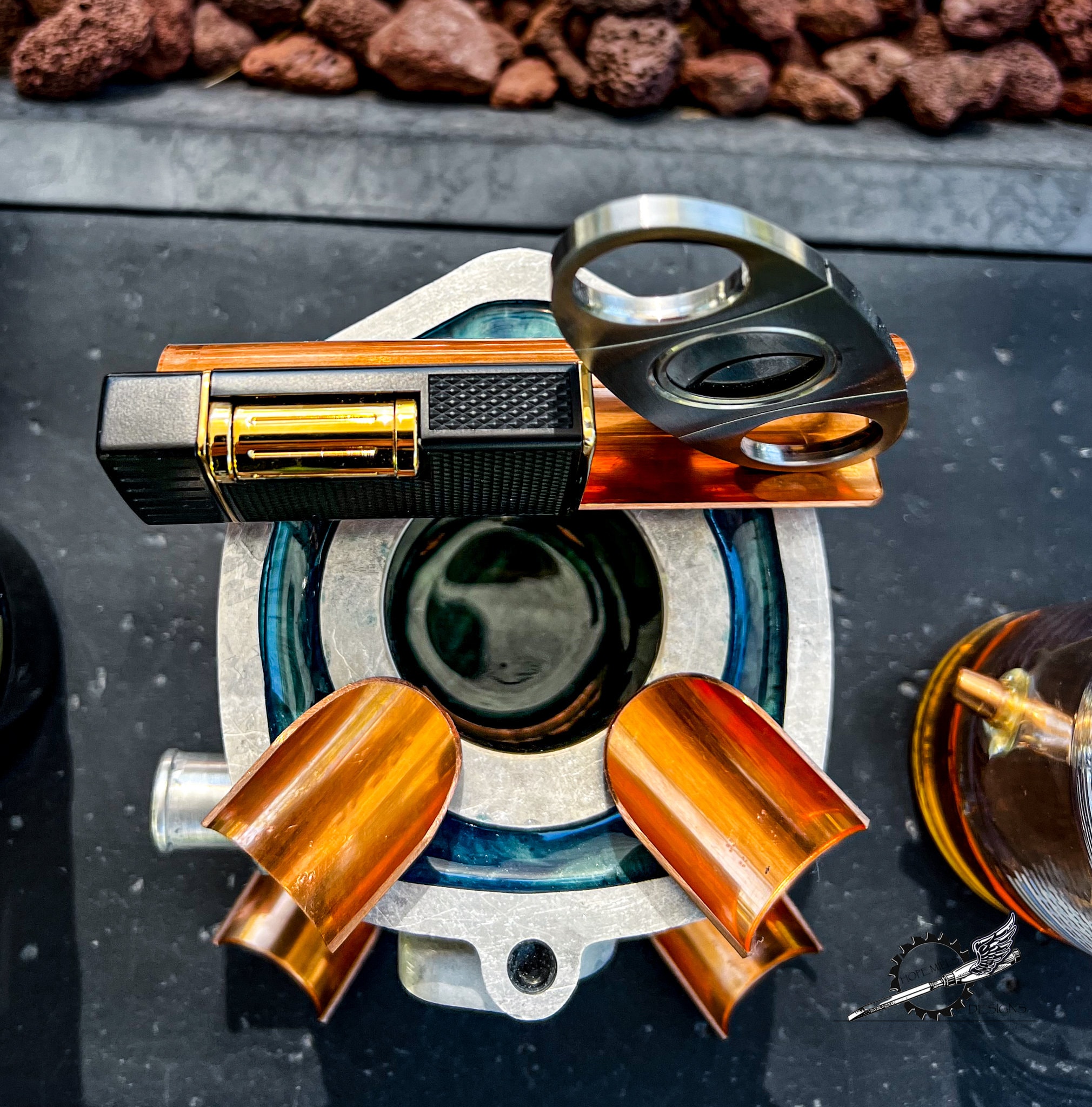 Cigar Ashtray Harley Davidson Ashtray Motorcycle Engine Ashtray Custom