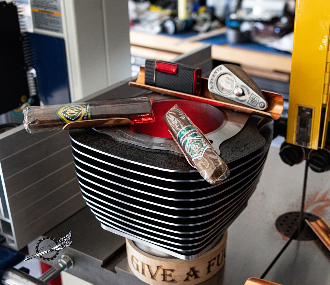 Cigar Ashtray Harley Davidson Ashtray Motorcycle Engine Ashtray Custom