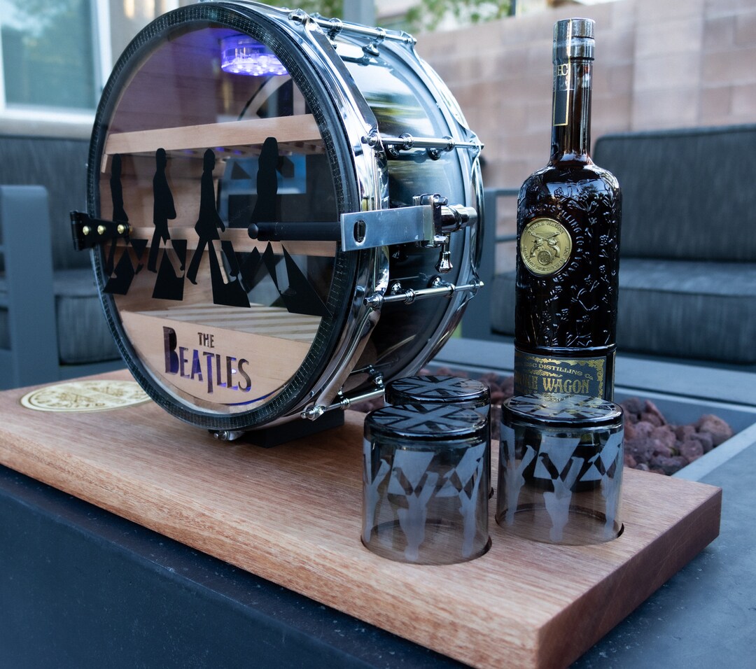 Drum Humidor Beatles Cigar Humidor Band Yellow Submarine Abbey Road