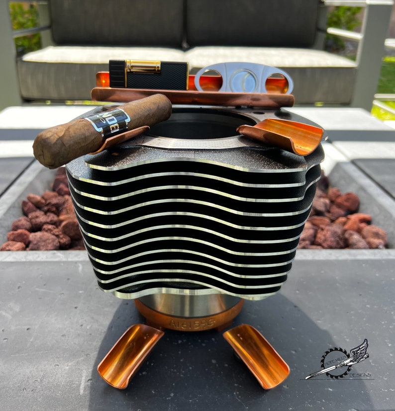 Cigar Ashtray Harley Davidson Ashtray Motorcycle Engine Ashtray Custom Made to Order Ashtray