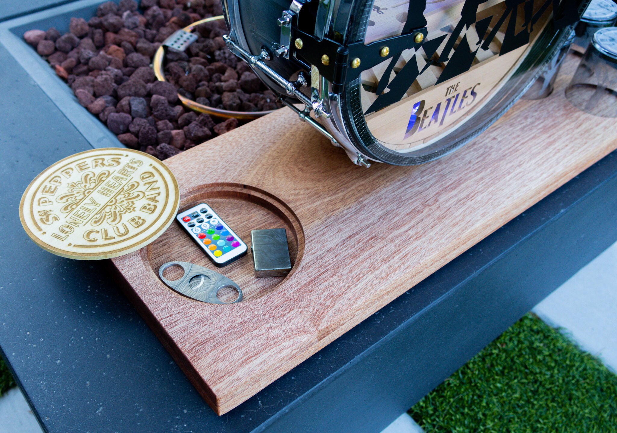 Drum Humidor Beatles Cigar Humidor Band Yellow Submarine Abbey Road Whiskey Bar Cigar Bar Fits