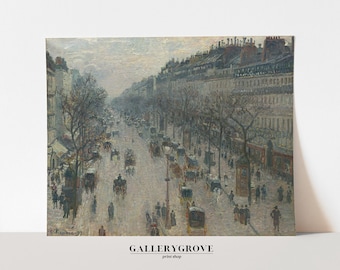 Vintage Art | City Print | Old Artwork | SHIPPED PRINTS | Vintage Posters | Winter Print | Winter type