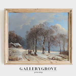 Winter Prints | Winter Landscape | Snowy Art | MAILED PRINT | Winter Art Print | Winter Painting