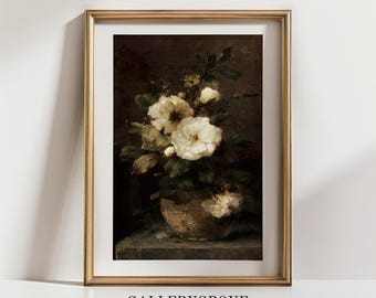 Vintage Art | Flower print | Old Artwork | Printed Shipped Art | Vintage Posters | Vintage Flower Painting