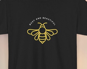 Minimalistisch bijen-T-shirt: uniseks entomologie-T-shirt
