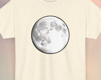 T-shirt met volle maan: Celestial Lunar Phase-shirt