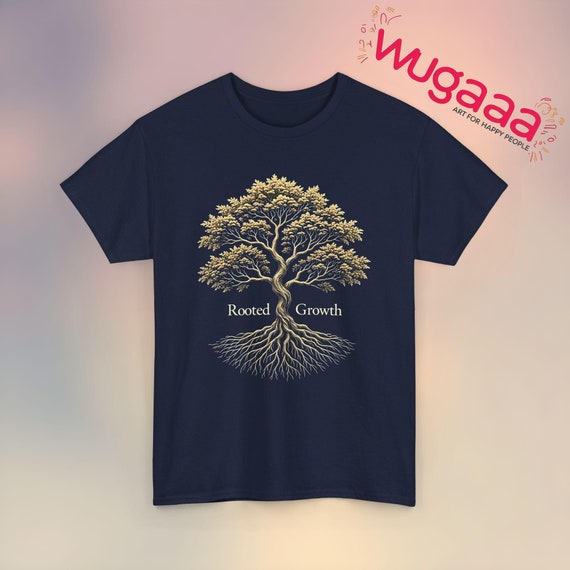 Rooted Growth Tree Graphic Tee - Nature Inspired Design - Etsy