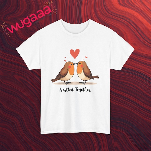 Love Birds Graphic Tee, Romantic Bird Couple Shirt - Etsy