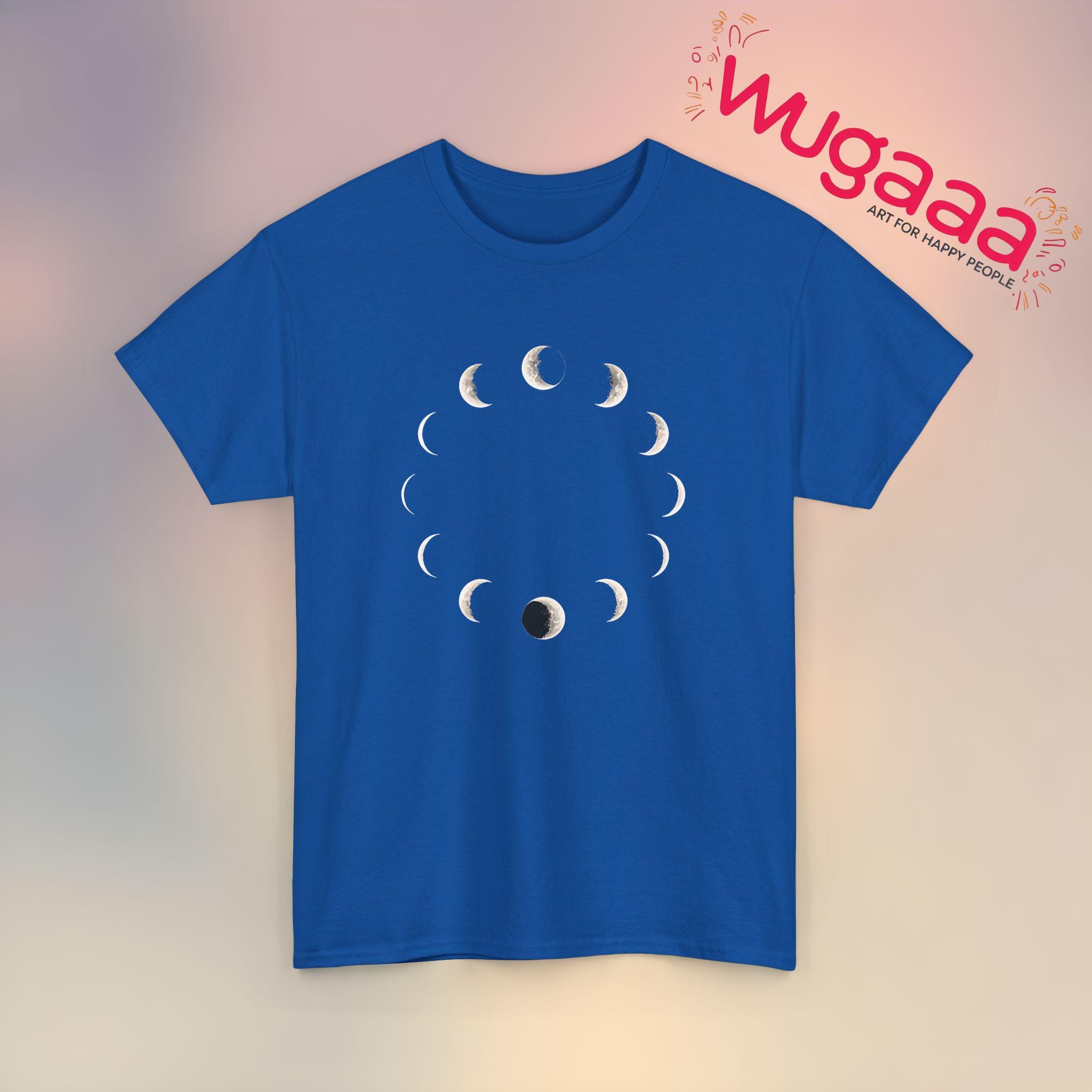 Moon Phases T-shirt: Minimalist Lunar Cycle Graphic Tee - Etsy