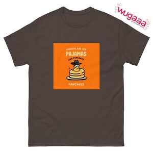 Sundays Are for Pajamas and Pancakes Shirt, Lazy Sunday Tee, Breakfast Lover T-shirt, Pancake Day Apparel, Casual Weekend Wear