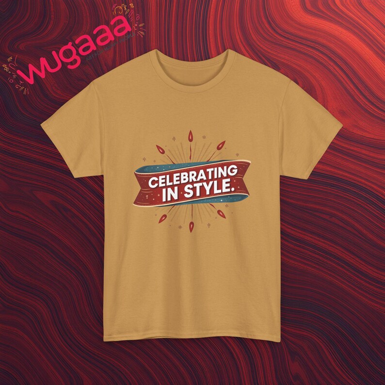 Celebrating In Style T-Shirt, Festive Graphic Tee, Celebration Shirt, Party Wear T-Shirt, Trendy Casual Wear, Comfy Everyday Tee