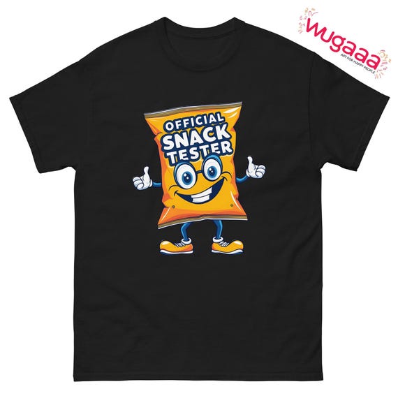 Funny Snack Tester T-shirt: Quirky Chip Bag Graphic Tee - Etsy