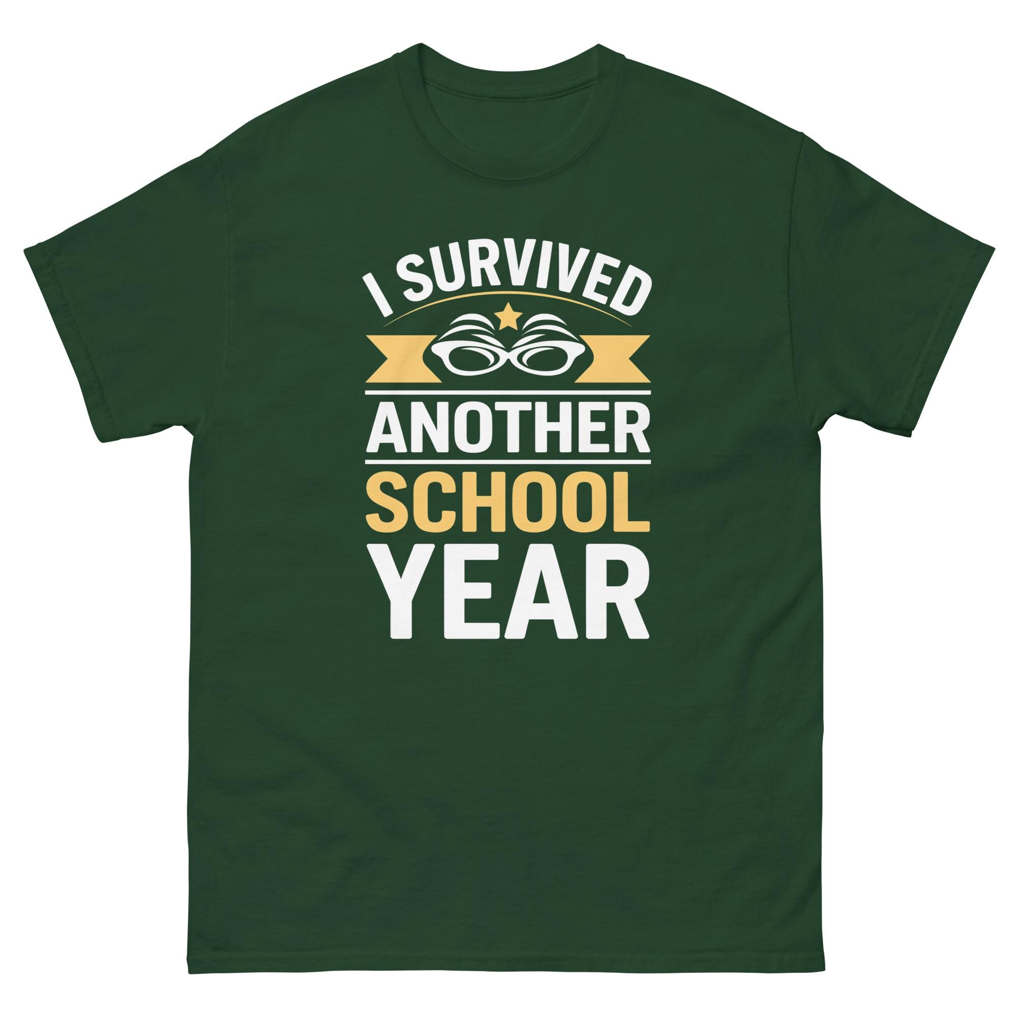 Funny Teacher Graduation T-shirt: I Survived Another School Year 