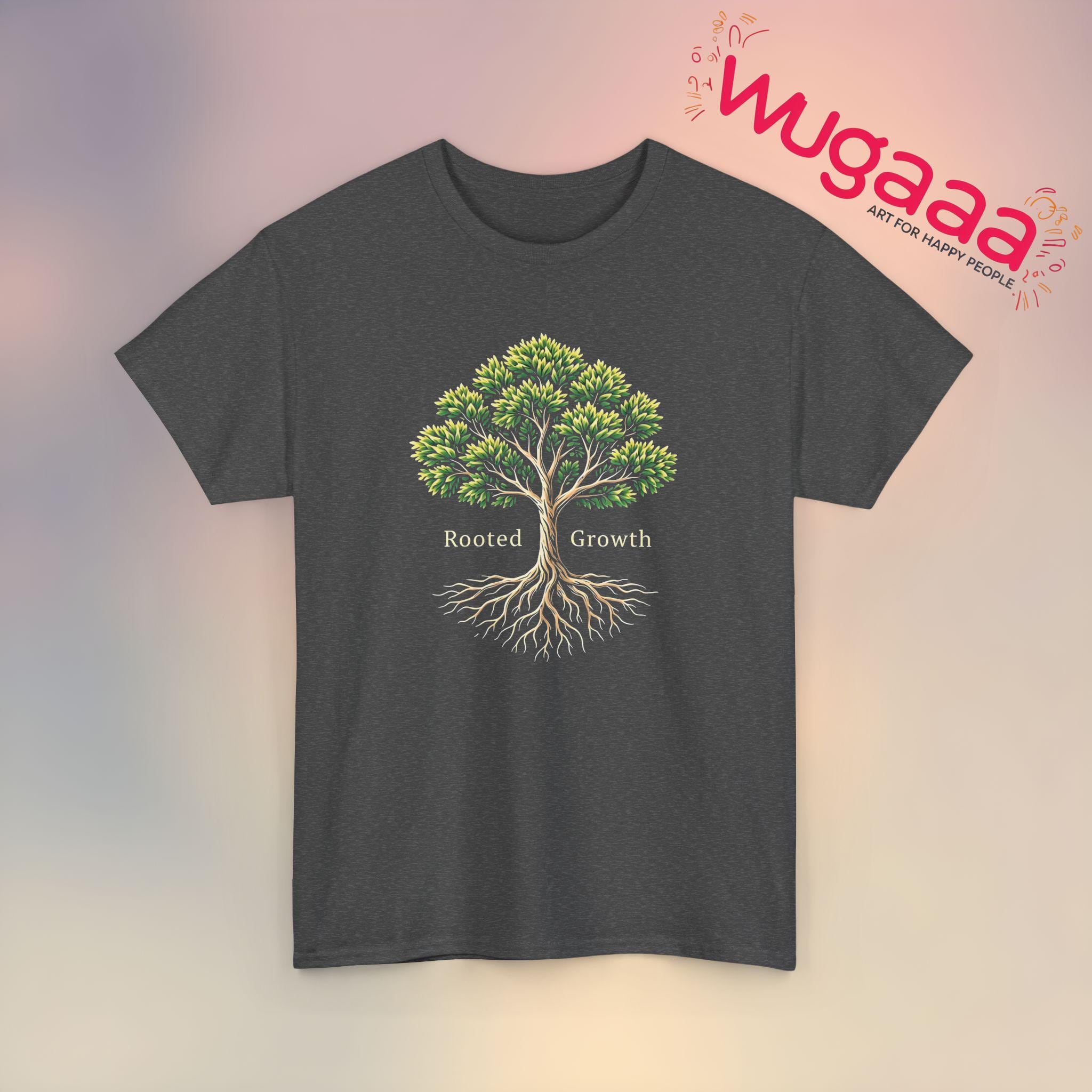 Rooted Growth Tree Graphic T-shirt: Inspirational Botanical Art - Etsy