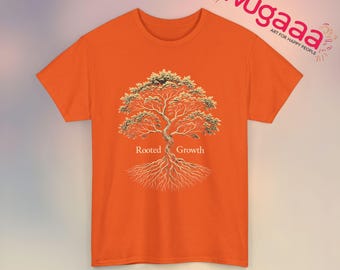 Rooted Growth Tree Graphic Tee - Nature Inspired Design - Etsy