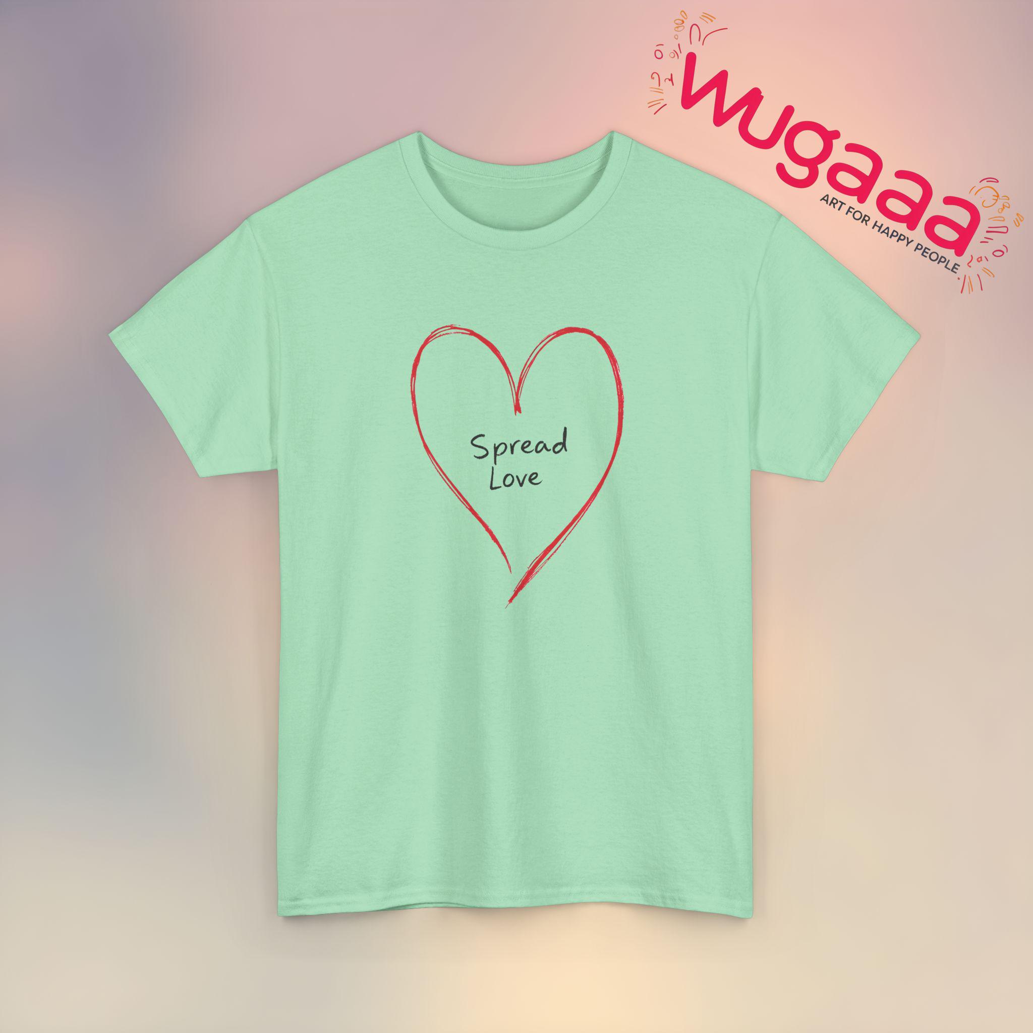 Inspirational Heart T-shirt: Spread Love Graphic Tee - Etsy