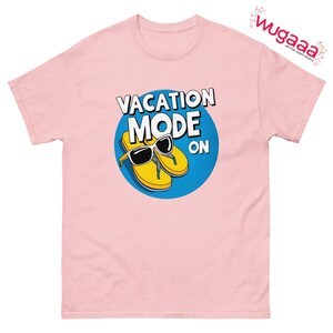 Vacation Mode On Shirt, Summer Vacation Tee, Flip Flop Graphic Shirt, Beach Vibes T-shirt, Relaxation Mode Tee, Summer Fun Shirt
