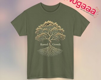 Rooted Growth Tree Graphic Tee - Nature Inspired Design - Etsy