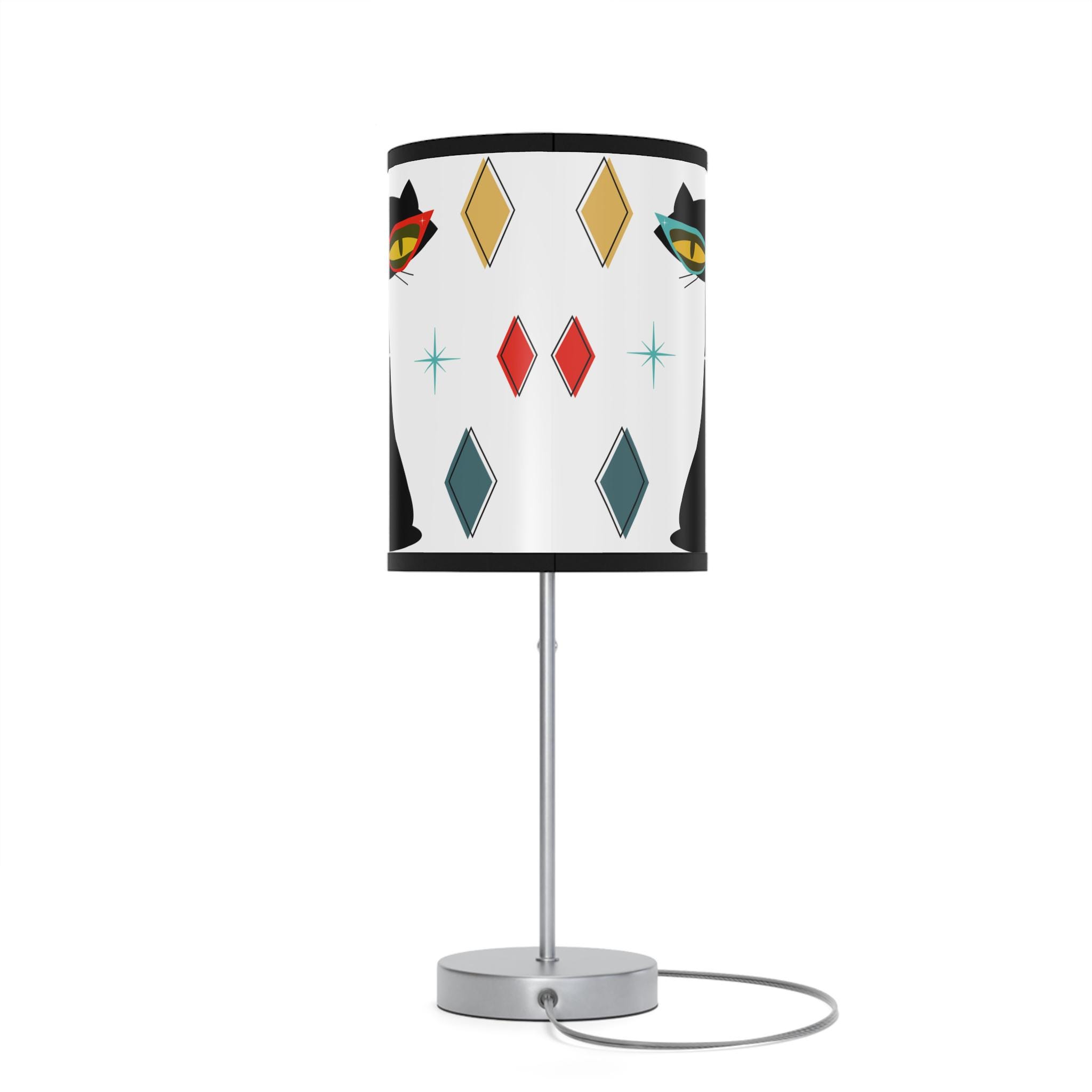 ミッドセンチュリーモダン アトミックキャッツ テーブルランプ、レトロ