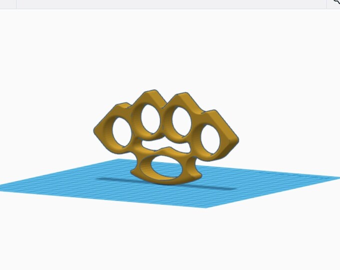 Brass Knuckles STL File Etsy