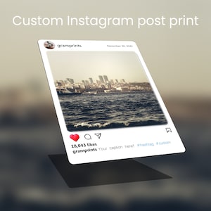 Instagram Post Print 3"x4 » sur papier cartonné étanche (personnalisable)