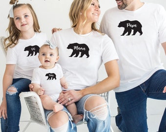 Bear Family SVG Bundle, Mama, Papa, Baby, Nana, Daddy Bear (Digital Download)