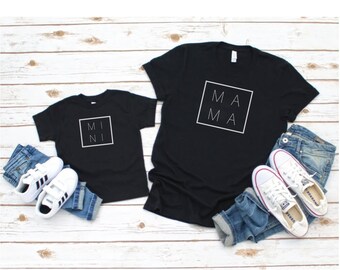 Camiseta Mamá y Yo de Mujer, Camisas A Juego, Camisa Mamá y Yo a Juego, Camisa Moma y Mini, Camisa MAMA