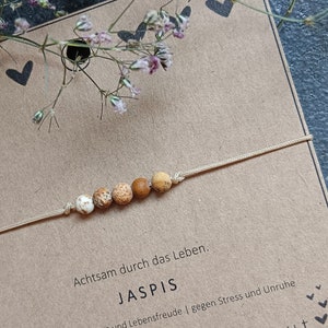 Armband mit mehreren Steinen Jaspis zdjęcie 1