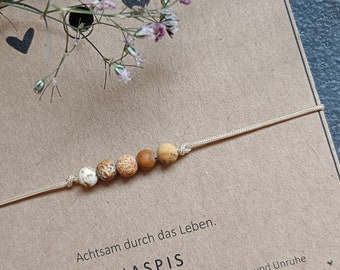 Armband mit mehreren Steinen - Jaspis