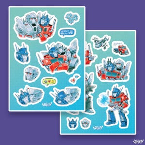 TF ES MegOp Vinyl Sticker Sheets