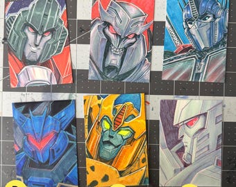 Transformers Art Sketch Cards